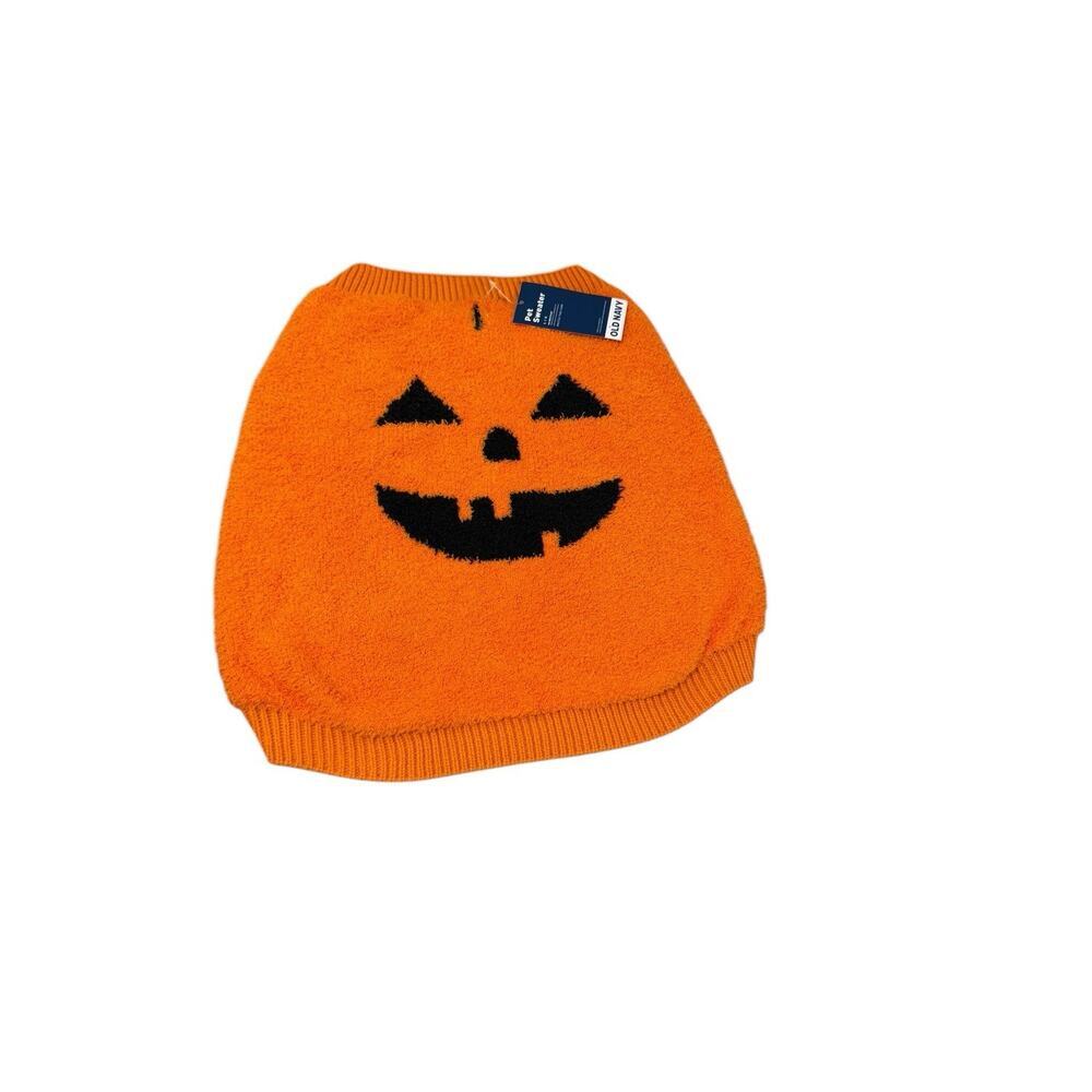 Old Navy Halloween‎ Jack O Lantern Soft Dog Sweater Costume Size Large New
